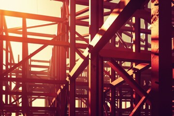 A large open space with a lot of light shining on it