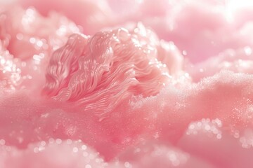 A pink and white cloud with a purple hue