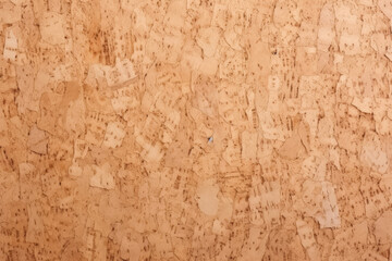 Fototapeta premium Processed collage of cork board or OSB board material texture. Background for banner, backdrop