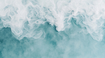 Obraz premium The image is of a wave with a blue background