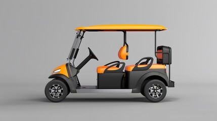 Golf Cart Mockup. 