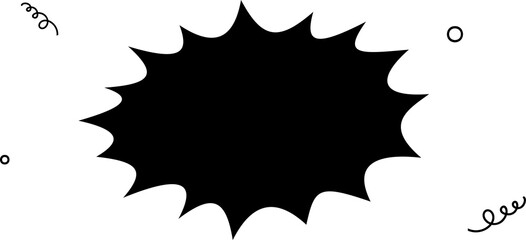 Comic speech bubble on white