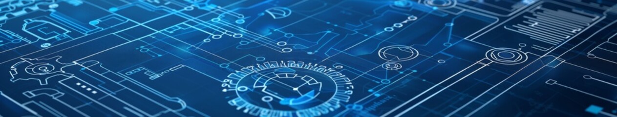 Fototapeta premium SEO Blueprint: Constructing Your Digital Persona with SEO Tools as the Building Blocks for a Strong Online Presence