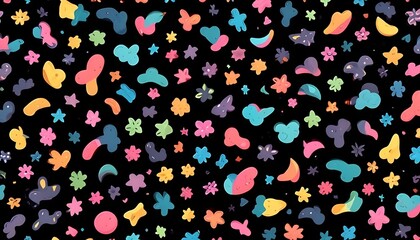 Clear Plain Shiny Soft Vintage Bokeh Cloudy Wave Like Geometric Black Background or Texture