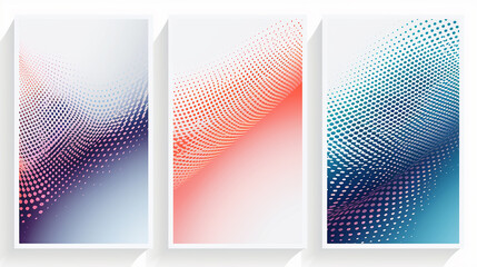 Abstract Geometric Pattern with Three Colors