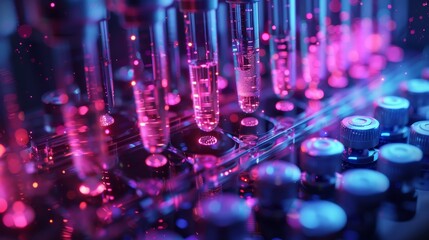 Tracker analyzing antiviral responses close up, medical efficacy, vibrant, Multilayer, pharmaceutical lab backdrop