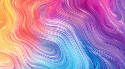 Fototapeta premium Abstract colorful rainbow wave lines pattern background