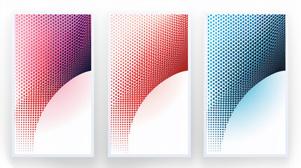 Abstract Geometric Pattern with Three Colors