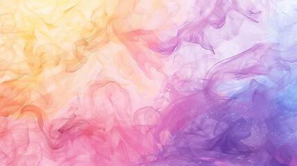 Fototapeta premium Abstract watercolor background with gentle pastel swirls, offering a soothing and artistic design for wallpaper