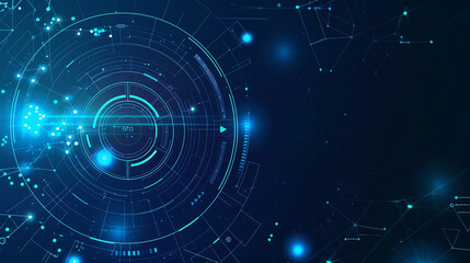 Abstract Technology Background with Circular