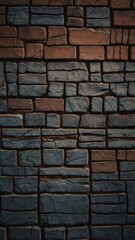 Fototapeta premium Brick wall for smartphone wallpaper.