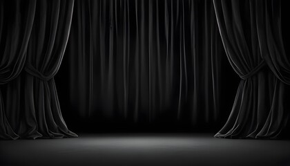 Clear Plain Shiny Soft Vintage Bokeh Cloudy Wave Like Geometric Black Background or Texture