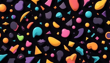 Clear Plain Shiny Soft Vintage Bokeh Cloudy Wave Like Geometric Black Background or Texture