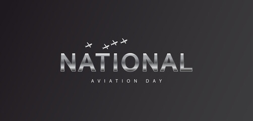 Fototapeta premium graphic for the National Aviation Day celebration
