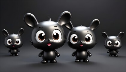 Clear Plain Shiny Soft Vintage Bokeh Cloudy Wave Like Geometric Black Background or Texture