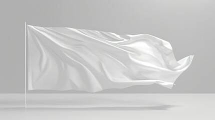 flag white blank isolated empty clear waving wave background banner signs symbol wind shape surrender display design advertising traditional frame space abstract advertise marketing view promotion