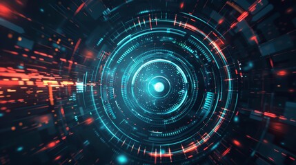 Obraz premium Embracing Tomorrow: An Abstract Futuristic Background That Captivates and Inspires