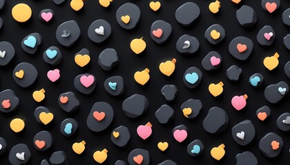 Clear Plain Shiny Soft Vintage Bokeh Cloudy Wave Like Geometric Black Background or Texture