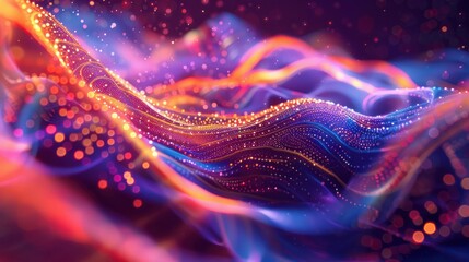 Technology Particle Abstract Background