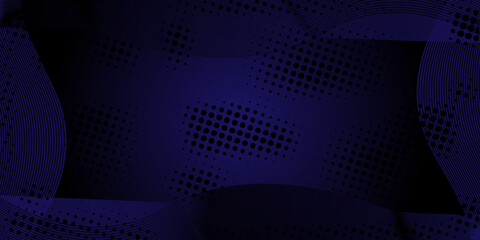 3D modern wave curve abstract presentation background. Luxury paper cut background. Abstract decoration, golden pattern, halftone gradients, 3d Vector illustration. Dark blue background