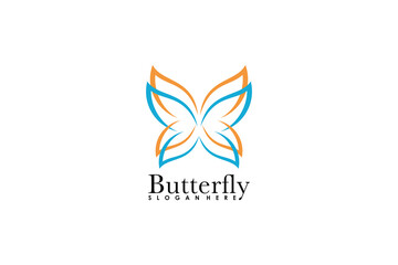 butterfly wing design with modern concept
