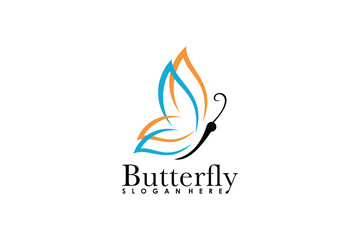 butterfly wing design with modern concept