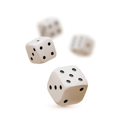 Falling dice. 3D gambling and game design
