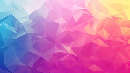 Abstract Colorful Geometric Background with Gradient Polygonal Pattern