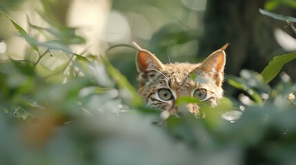 A wildlife camera captures a rare glimpse of a nocturnal animal.