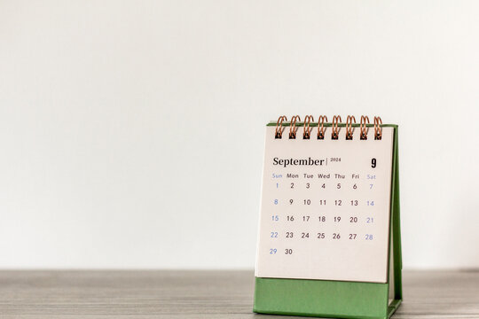 Hello September. September 2024 planning calendar on your desktop.