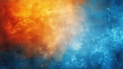 Naklejka premium Colorful blue and orange light background with texture overlay, creating a visually striking design