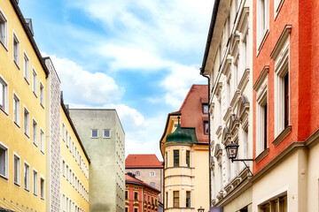 Obraz premium Cityscape of Regensburg, Bavaria, Germany