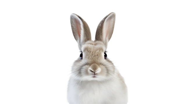rabbit bunny isolated, animal portrait