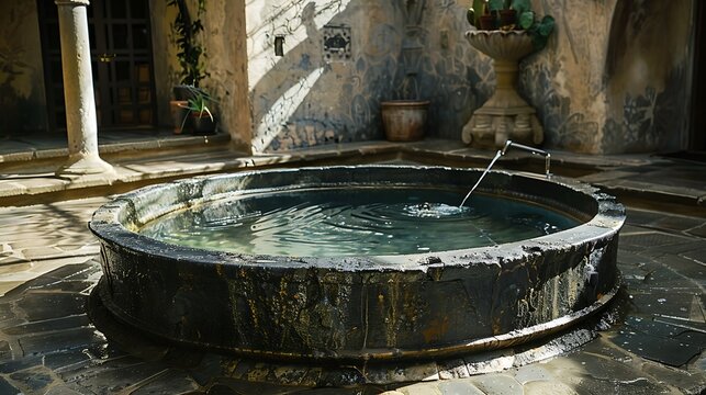 Iron water pool chirch item mostly used for baptism