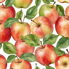 seamless pattern of apples