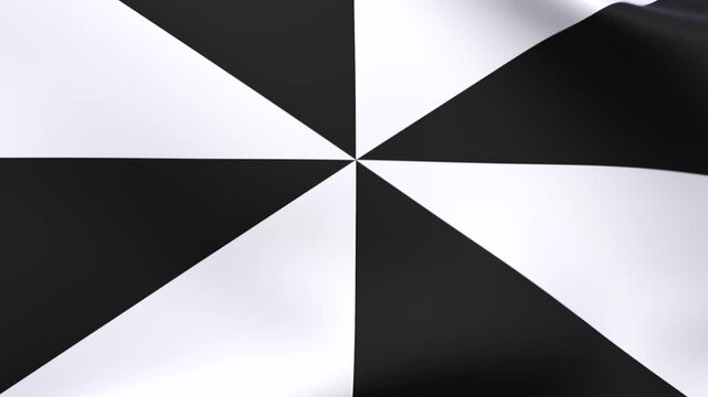 3D Rendered Flag of Ceuta