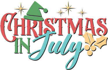 Christmas In July - Tropical Christmas Illustration © Minty