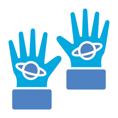 Space Gloves Icon