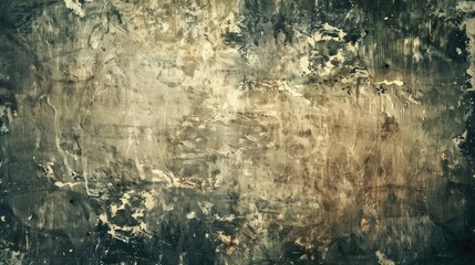 Obraz premium Worn and aged vignette texture featuring dust, scratches, and cracks, ideal for a nostalgic or retro background
