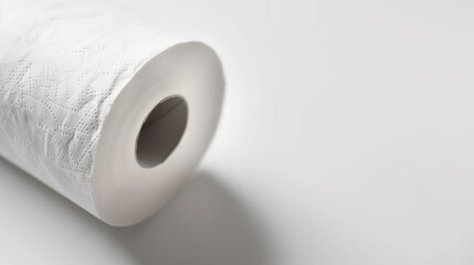 Close-up of Paper Towel Roll with Copy Space