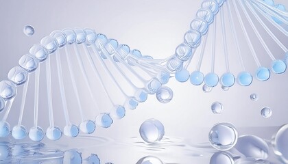 Hyaluronic Acid Molecules Collagen, Helix of Cosmetica - Skincare, Repair, Moisturiser, Liquid Serum or Toner for Beauty Products, Vitamin, Aloe Vera, Antioxidants, Protection, Minerals, Ascorbic Acid