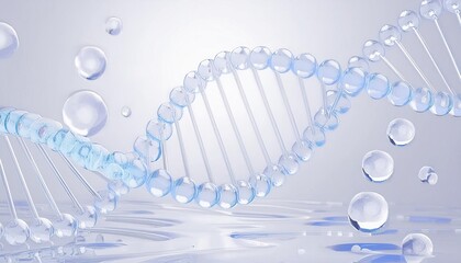 Hyaluronic Acid Molecules Collagen, Helix of Cosmetica - Skincare, Repair, Moisturiser, Liquid Serum or Toner for Beauty Products, Vitamin, Aloe Vera, Antioxidants, Protection, Minerals, Ascorbic Acid