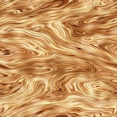 Fototapeta premium A wooden surface with a wavy pattern. The wood grain is visible, and the texture appears to be smooth and shiny. Scene is warm and inviting