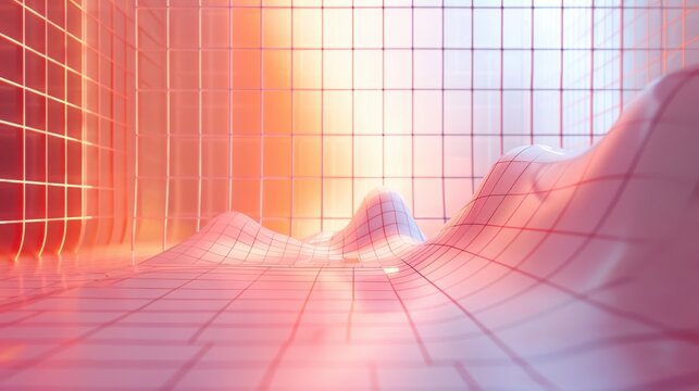 Studio lighting on scatter plot, markers, light background, grid lines, realistic