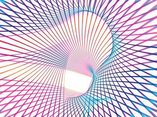 Abstract Line Pattern on White