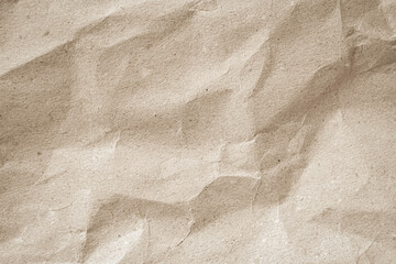 Crumpled brown paper texture. Abstract background and texture for design.