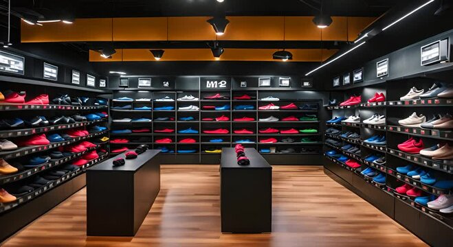Interior of a sports store.