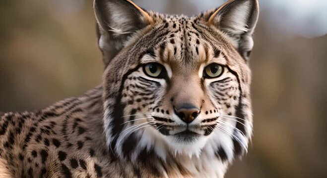 Iberian lynx in nature.