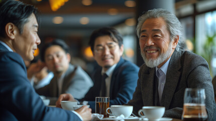 ミーティングをするエグゼグティブ