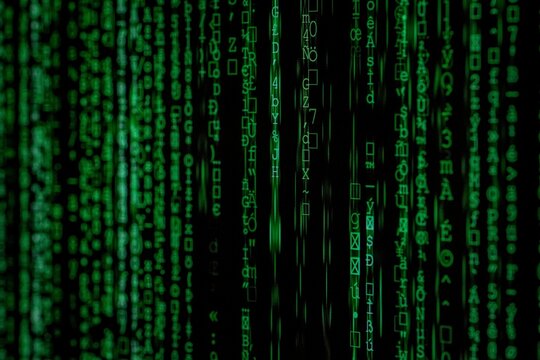 binary code background loop